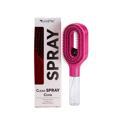 Brosse 2-en-1 Démêlante avec Vaporisateur intégré